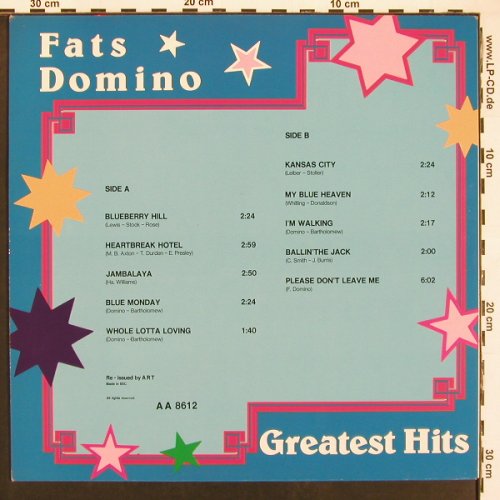 Domino,Fats: Greatest Hits, ART(AA 8612), EEC,  - LP - X9524 - 5,00 Euro
