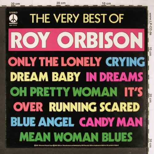 Orbison,Roy: The Very Best Of, Monument(MNT 80 242), NL, 1974 - LP - Y8521 - 6,00 Euro