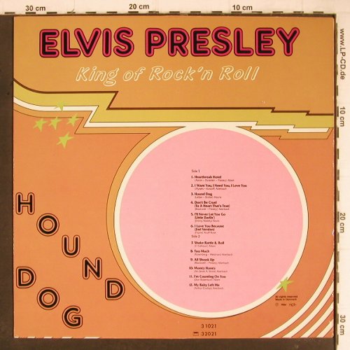 Presley,Elvis: Hound Dog-King Of Rock'n Roll, Allround(AR 31021), DK, 1984 - LP - Y8541 - 6,00 Euro