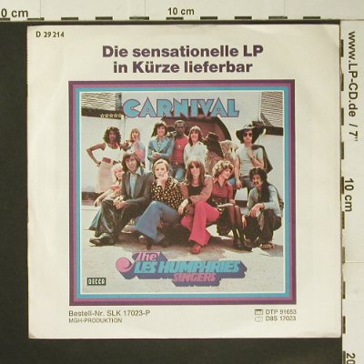 Les Humphries Singers: Carnival, Decca(D 29 214), D, 1973 - 7inch - S7317 - 2,50 Euro