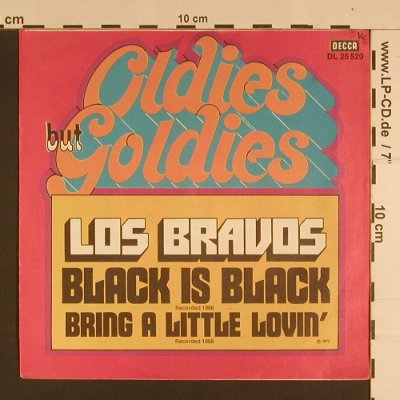 Los Bravos: Black is Black/Bring A Littel Lovin, Decca(DL 25 520), D, Ri, 1972 - 7inch - S7704 - 2,50 Euro