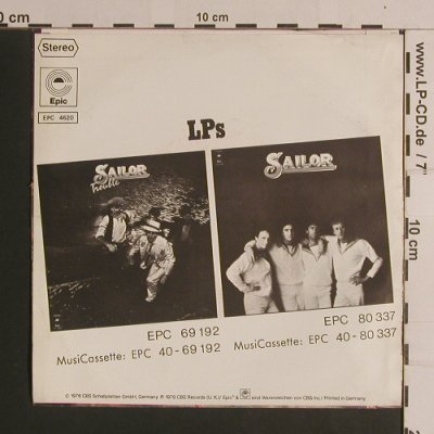 Sailor: Stiletto Heels/Out of Money, woc, Epic(EPC 4620), D, 1976 - 7inch - S7883 - 2,00 Euro
