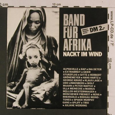 Band Für Afrika: Nackt Im Wind, CBS(A 6060), NL, 1985 - 7inch - S8075 - 2,50 Euro