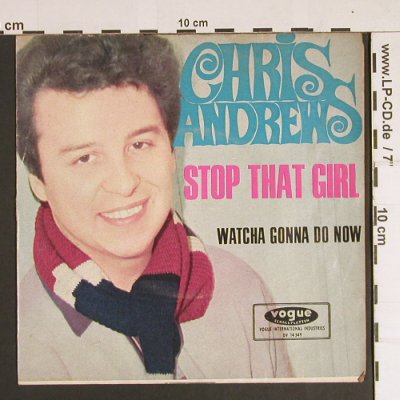 Andrews,Chris: Stop That Girl, vg+/vg+, Vogue(DV 14549), D, 1966 - 7inch - S8710 - 3,00 Euro