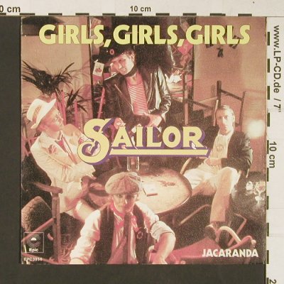 Sailor: Girls,Girls,Girls / Jacaranda, Epic(EPC 3858), NL, 1976 - 7inch - S8968 - 2,50 Euro
