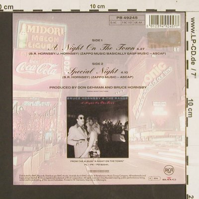 Hornsby,Bruce and the Range: A Night on the Town / Special Night, RCA(PB 49245), D, 1990 - 7inch - S9378 - 3,00 Euro