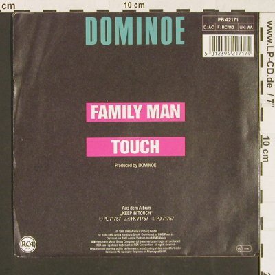 Dominoe: Family Man / Touch, RCA(PB 42171), D, 1988 - 7inch - S9558 - 2,50 Euro