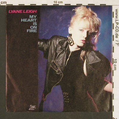Leigh,Lyane: My Heart is on Fire*2, Pink(6.15202 AC), D, 1989 - 7inch - S9566 - 2,50 Euro