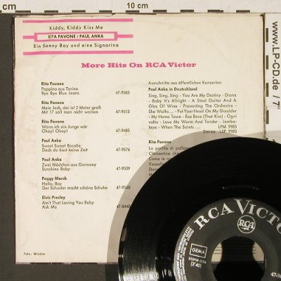 Pavone,Rita & Paul Anka: Kiddy Kiddy Kiss Me / Ein Sonny Boy, RCA(47-9601), D, m-/vg+,  - 7inch - S9730 - 3,00 Euro