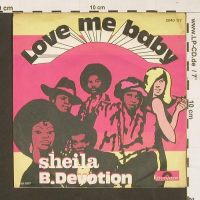 Sheila & B.Devotion: Love Me Baby *2 ,instrum., Polydor(2040 177), D, 1977 - 7inch - S9815 - 2,00 Euro