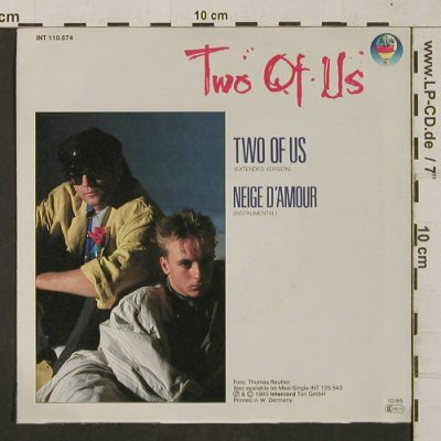 Two Of Us: Two Of Us/Neige d'Amour, Blow Up(INT 110.574), D, 1985 - 7inch - T1309 - 2,50 Euro