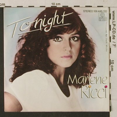 Ricci,Marlene: Tonight, Ariola(106 448-100), D, 1984 - 7inch - T1312 - 2,50 Euro