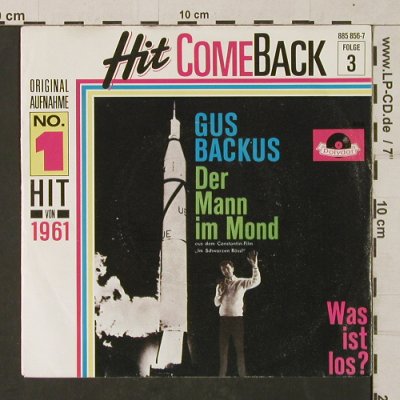 Backus,Gus: Der Mann im Mond / Was ist los?, Polydor-HitComb 1(885 856-7), D, Ri,  - 7inch - T1341 - 2,00 Euro