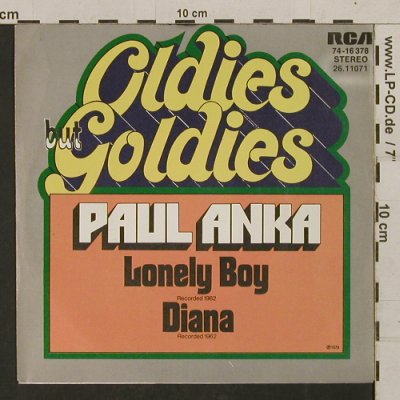 Anka,Paul: Lonely Boy / Diana, RCA/OldiesB.G.(74-16 378), D, Ri, 1973 - 7inch - T1360 - 2,50 Euro