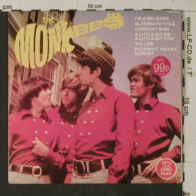 Monkees: I'm A Believer+5, 33 rpm, Scoop(7SR 5035), UK, 1984 - EP - T1930 - 9,00 Euro