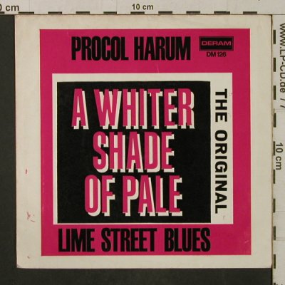 Procol Harum: A Whiter Shade Of Pale/LimeSt.Blues, Deram(DM 126), D,  - Cover - T2078 - 1,50 Euro