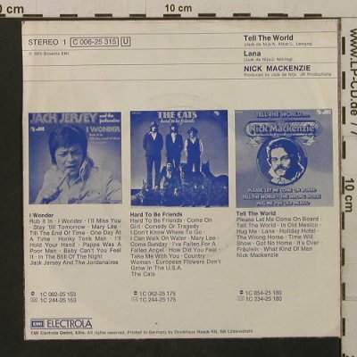Mackenzie,Nick: Tell The World / Lana, EMI(C 006-25 315), D, 1975 - 7inch - T2120 - 2,00 Euro