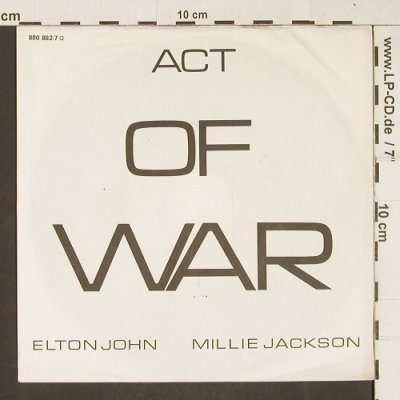 John,Elton & Jackson,Millie: Act Of War Part 1 / Part 2, m-/vg+, Phonogram(880 882-7), D, 1985 - 7inch - T214 - 2,00 Euro
