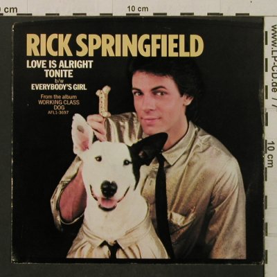 Springfield,Rick: LoveIsAlrightTonite/Everybody'sGirl, RCA(PB-13008), US, 1981 - 7inch - T2189 - 2,50 Euro