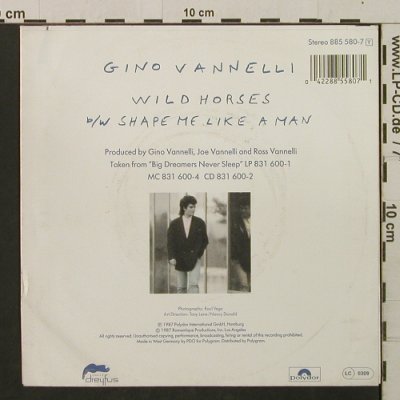 Vanelli,Gino: Wild Horses/Shape Me Like A Man, Polydor(885 580-7), D, 1987 - 7inch - T2200 - 2,50 Euro