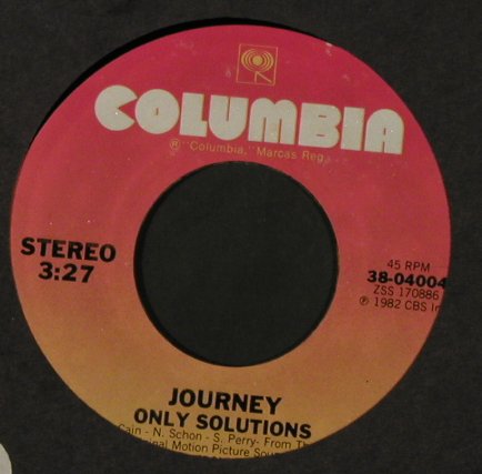 Journey: After The Fall / Only Solutions,FLC, Columbi/Promo Stol(38-04004), US, 1983 - 7inch - T2208 - 4,00 Euro