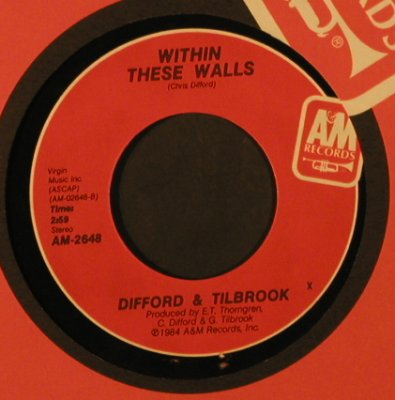 Difford & Tilbrook: PickingUpThePieces/WithinTheseWall, AM(AM-2648), US, FLC, 1984 - 7inch - T2237 - 2,00 Euro