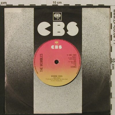 Wombles, The: Banana Rock / Womble Square Dance, CBS(2465), UK, 1974 - 7inch - T2242 - 2,00 Euro