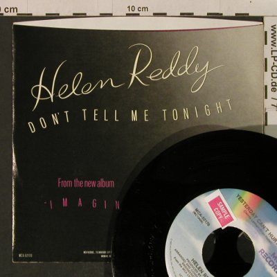 Reddy,Helen: Don't Tell Me Tonight, MCA / Promo-stol(MCA-52170), US, 1983 - 7inch - T2263 - 1,50 Euro