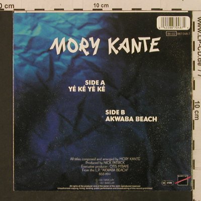 Kante,Mory: Yé Ké Yé Ké / Akwaba Beach, Barclay(887 048-7), D, 1987 - 7inch - T2277 - 2,50 Euro