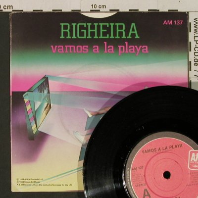 Righeira: Vamos a la Playa / Playa Dub, AM(AM 137), UK, 1983 - 7inch - T2349 - 2,50 Euro