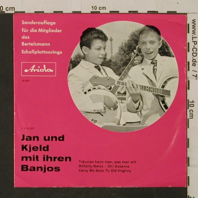 Jan & Kjeld: Mit ihren Banjos, 2. Folge, m-/vg+, Ariola/Bertelsmann(36 358), D,Club Ed,  - EP - T2585 - 2,50 Euro