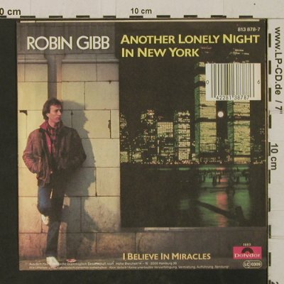 Gibb,Robin: Another Lonely Night In New York, Polydor(813 878-7), D, 1983 - 7inch - T2649 - 3,00 Euro