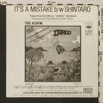 Men At Work: It's A Mistake /  Shintaro, Columbia(A-3475), NL, 1983 - 7inch - T2770 - 2,00 Euro