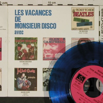 V.A.Les Vacances de Monsieur Disco: avec u.a.Cliff Richard, Beatles, Pathe,Promo,BlueVinyl(SP 557), F,Foc, 1977 - EP - T2866 - 7,50 Euro