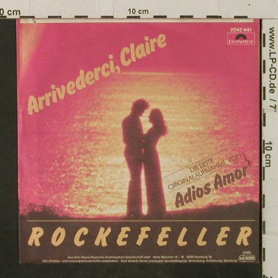 Rockefeller: Arrividerci Claire / Adios Amor, Polydor(2042 441), D, 1982 - 7inch - T2950 - 2,50 Euro