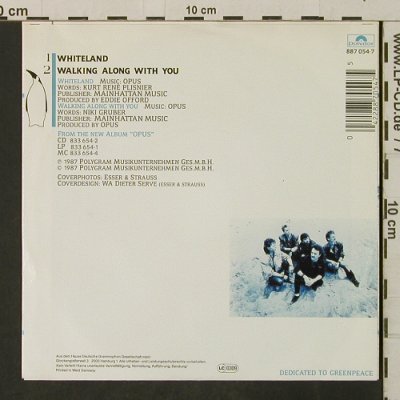 Opus: Whiteland / Walking Along With You, Polydor(887 054-7), D, 1987 - 7inch - T3187 - 2,00 Euro