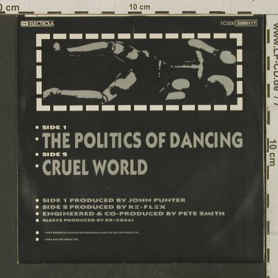 Re-Flex: Politics Of Dancing / Cruel World, EMI(2000117), EEC, 1984 - 7inch - T3192 - 2,00 Euro