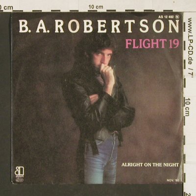 Robertson,B.A.: Flight 19, Asylum(AS 12 482), D, 1980 - 7inch - T31 - 2,50 Euro