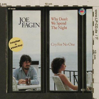 Fagin,Joe: Why Don't We Spend The Night/Cry Fo, Blow Up,geen Vinyl(INT 110.530), D, 1982 - 7inch - T3505 - 2,50 Euro