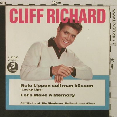 Richard,Cliff: Rote Lippen soll man küssen, Columbia(C 22 563), D,  - Cover - T3864 - 2,50 Euro