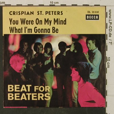 St.Peters,Crispian: You were on my Mind,Only Cover, Decca(Beat for Beaters)(DL 25 230), D,  - Cover - T4007 - 3,00 Euro