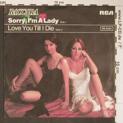 Baccara: Sorry, I'm A Lady / Love You Till I, RCA(PB 5555), D, 1977 - 7inch - T4136 - 2,50 Euro