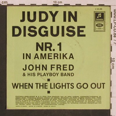 Fred,John and the Playboys: Judy in Disguise / When the lights, Columbia(C 25 695), D, VG-/m-,  - 7inch - T4474 - 4,00 Euro