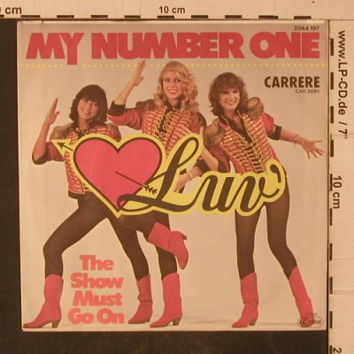 Luv: My Mumber One/The show must go on, Carrere(2044 197), D, 1980 - 7inch - T4721 - 2,50 Euro