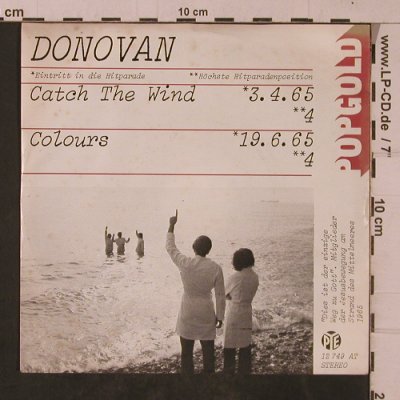 Donovan: Catch The Wind / Colours, PYE(12 749 AT), D, Ri, 1965 - 7inch - T4745 - 3,00 Euro