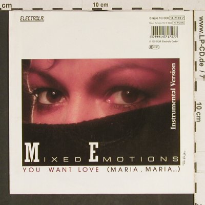 Mixed Emotions: You want Love, Electrola(14 7172 7), D, 1986 - 7inch - T485 - 2,00 Euro