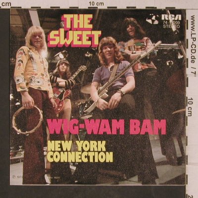 Sweet: Wig-Wam Bam, vg+/m-, RCA(74-16 209), D, 1972 - 7inch - T5339 - 2,50 Euro