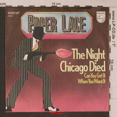 Paper Lace: The Night Chicago Died, m-/vg+, Philips(6000 147), D, 1974 - 7inch - T5349 - 2,50 Euro