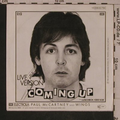 McCartney,Paul: Coming Up*2/Lunch Box-Odd Sox, EMI(006-63 794), D, 1980 - EP - T5474 - 7,50 Euro
