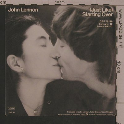 Lennon,John: (Just Like) Starting Over, Geffen(GEF 79 186), D, 1980 - 7inch - T5489 - 3,00 Euro